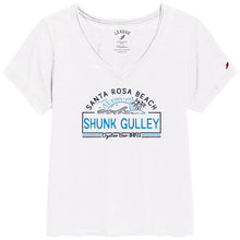 Load image into Gallery viewer, Shunk Gulley Ladies V Neck Burnout Tee