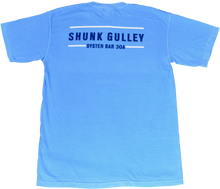 Load image into Gallery viewer, Back of Cotton Logo Tee Caribbean Blue