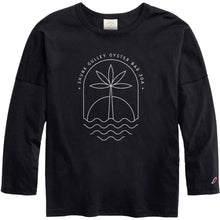 Load image into Gallery viewer, BIG BLOWOUT SALE 50% OFF! Shunk Gulley Ladies Oversized Mono Palm Tee