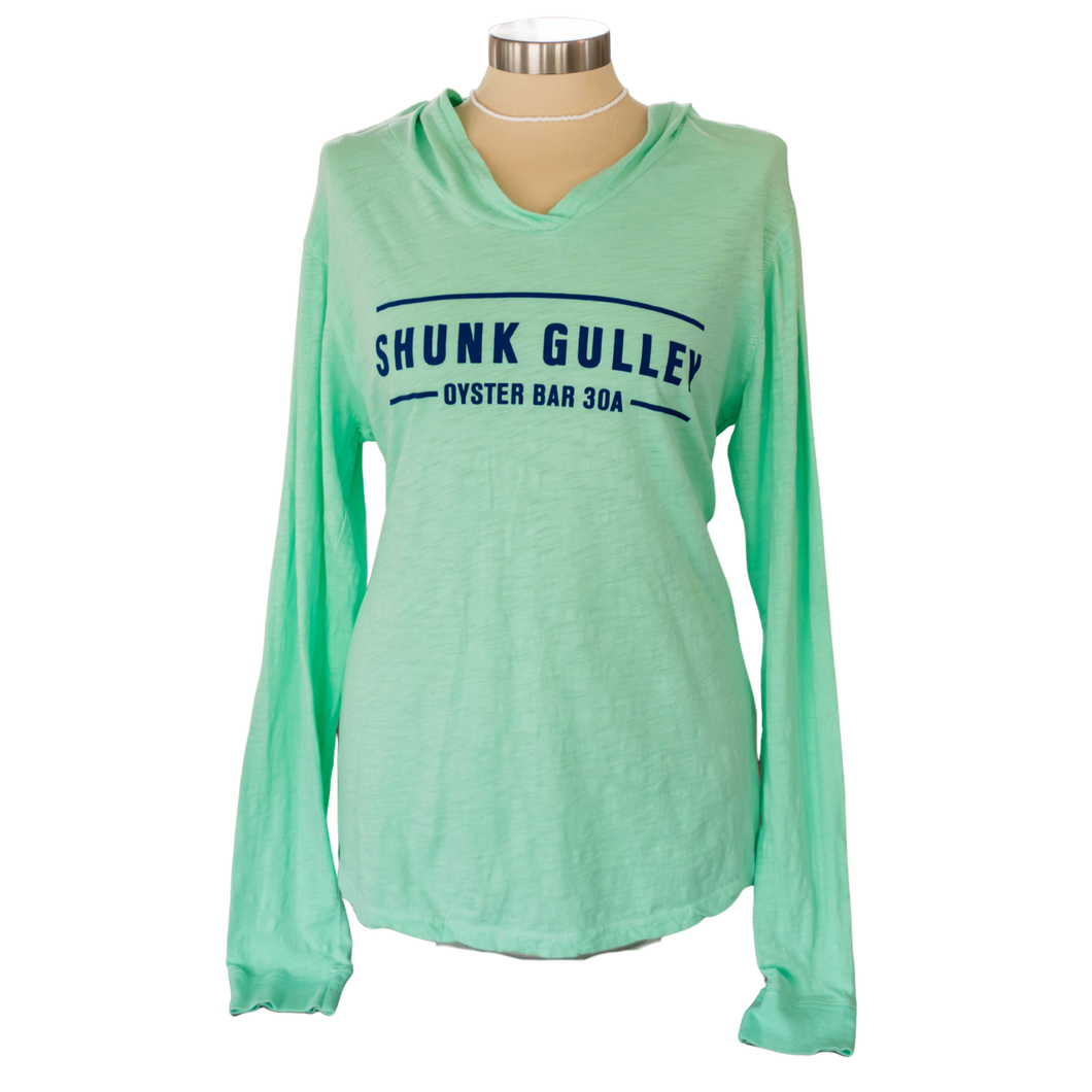 Shunk Gulley Ladies Hooded Tee