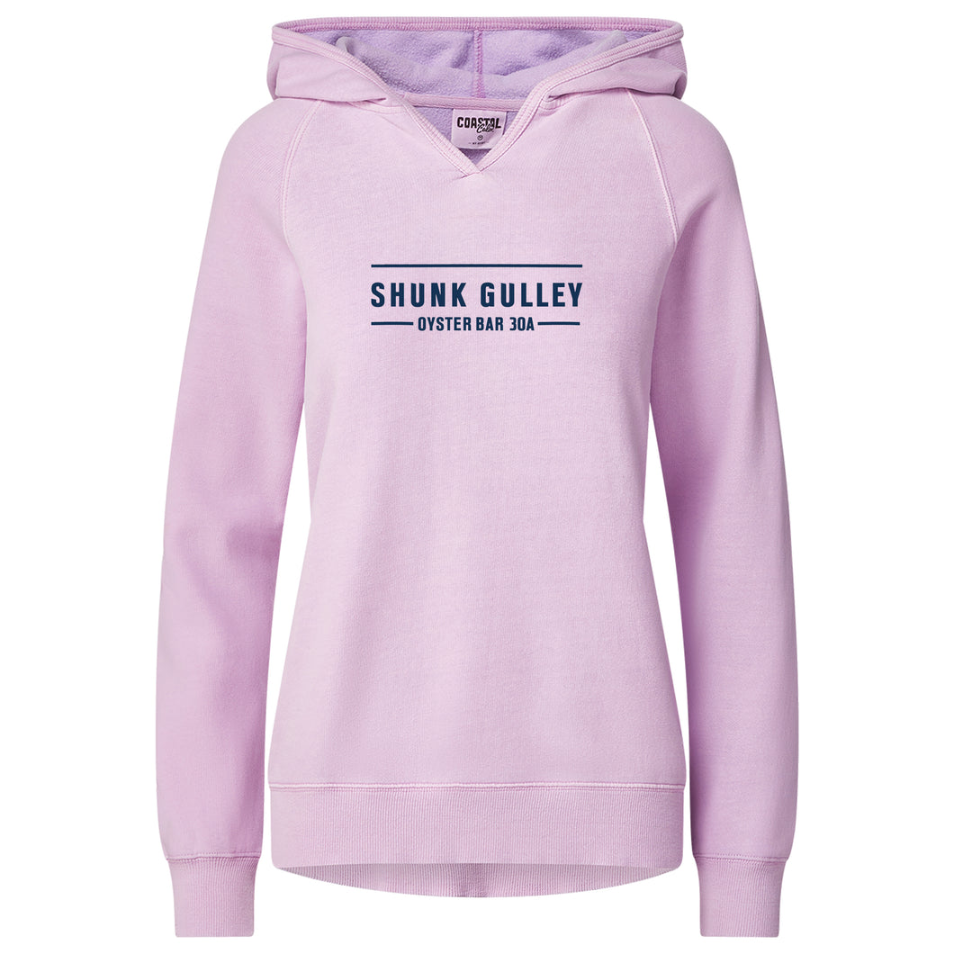 Shunk Gulley Ladies Coastal Colors V-Neck Hood