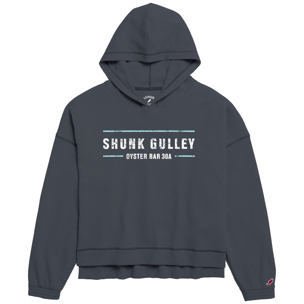 Shunk Gulley Ladies Oversized Waffle Hoodie