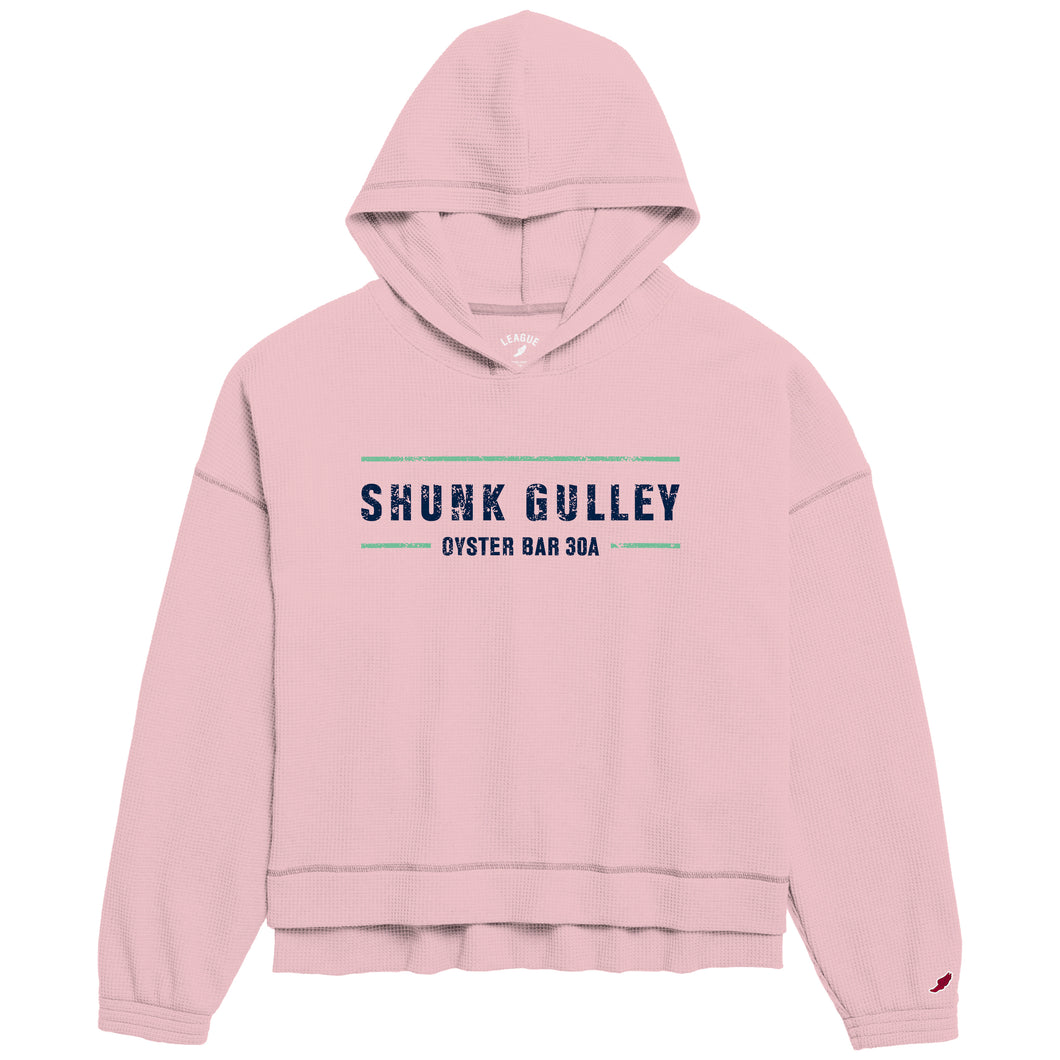 Shunk Gulley Ladies Oversized Waffle Hoodie