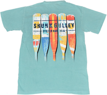 Load image into Gallery viewer, Back of cotton Oars Tee Seafoam
