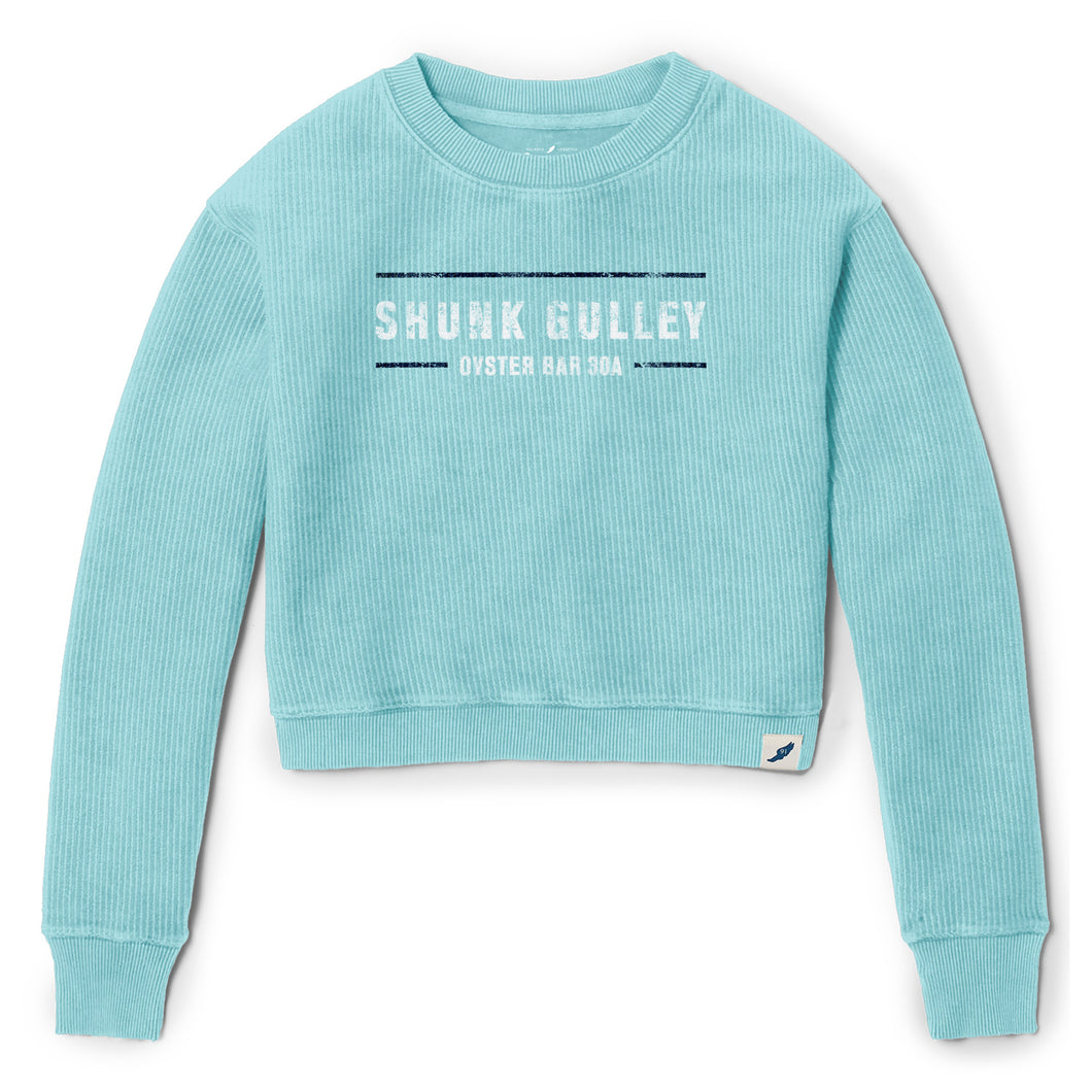 Shunk Gulley Ladies Cropped Timber Crew Sweatshirt