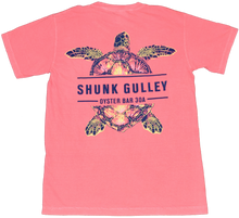 Load image into Gallery viewer, Back of Comfort Color® Turtle Tee Watermelon
